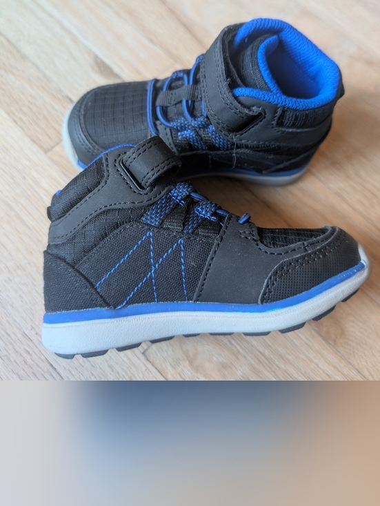 Stride Rite Other - Stride Rite Black and Blue Toddler Hook-and-Loop Sneakers